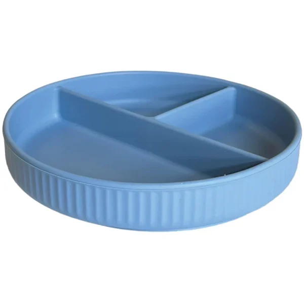 Silikone Tallerken - Faded Denim