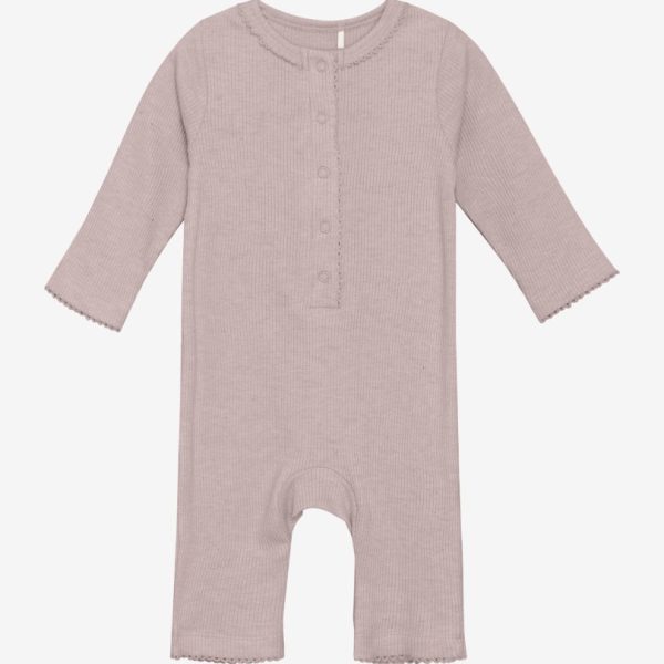 Fixoni - Romper LS Melange Rib