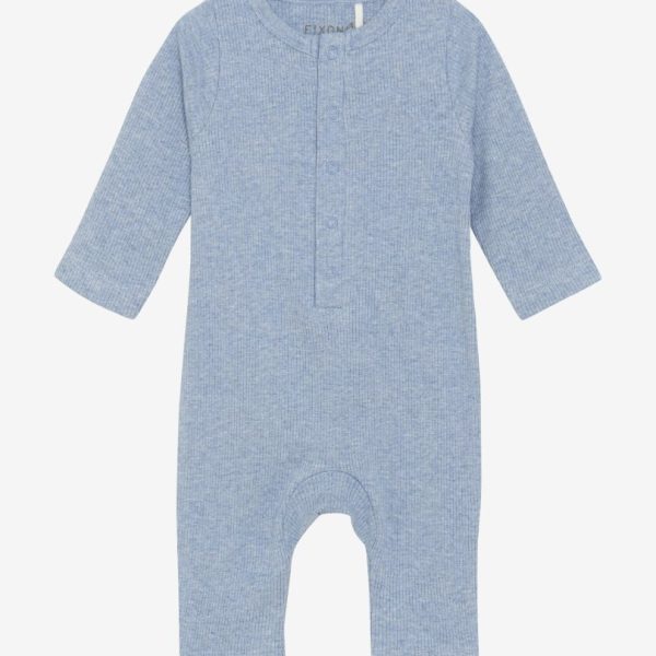 Fixoni - Romper LS Melange Rib