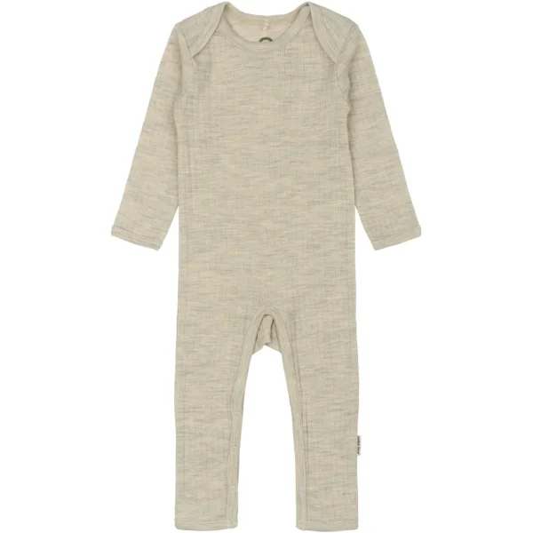ull/bambus Jumpsuit - Melange Offwhite